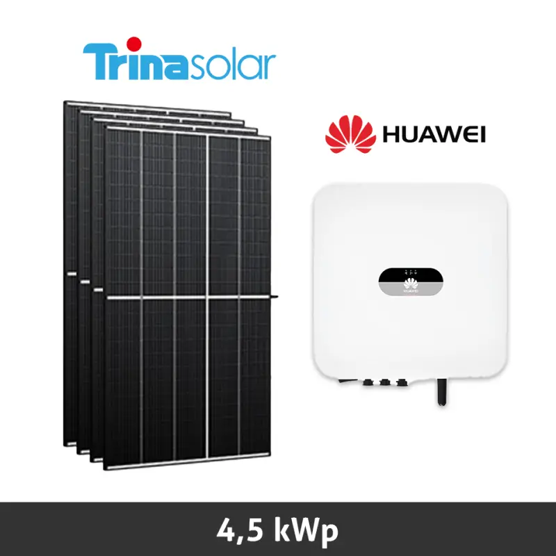 Fotovoltaico Huawei 4,5 kW - installazione e allaccio chiavi in mano