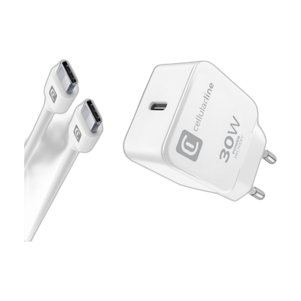 Cellularline USB-C CHARGER 30W Bianco