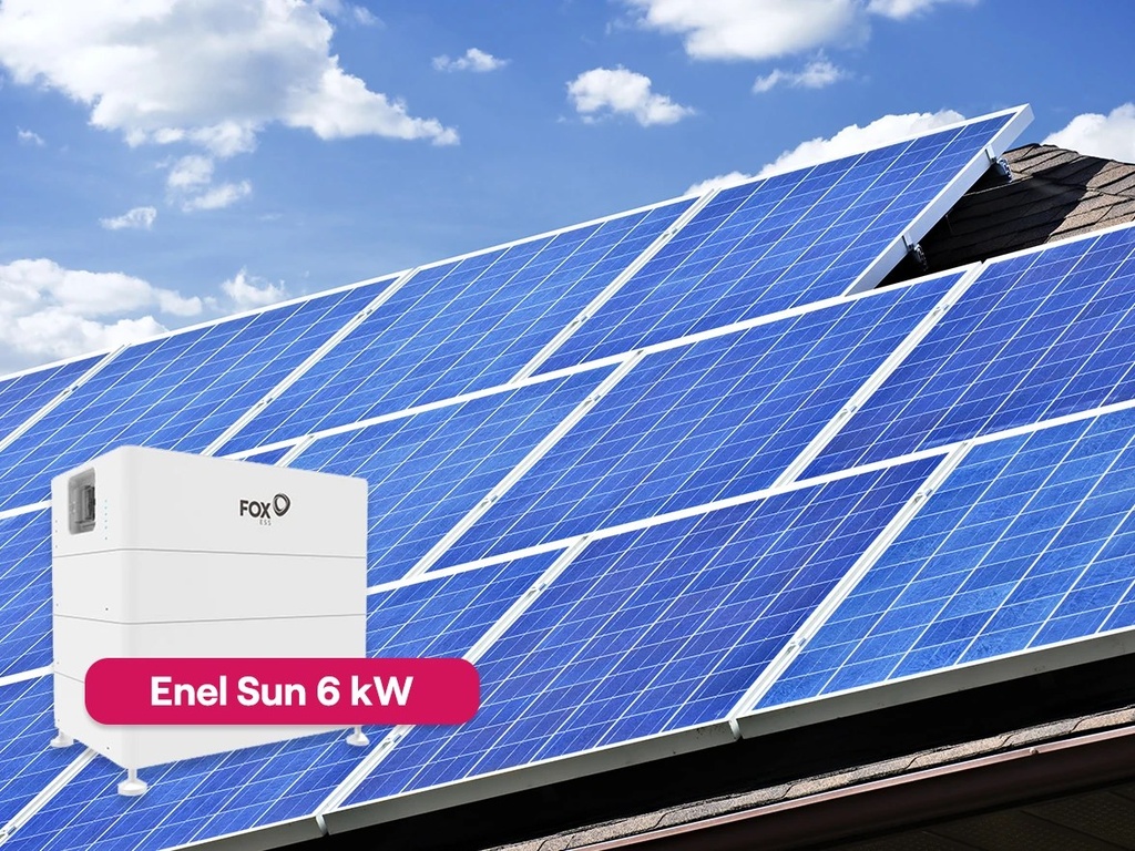 Impianto fotovoltaico da 6 kW e sistema di accumulo da 11,6 kWh - Enel Sun - installazione inclusa
