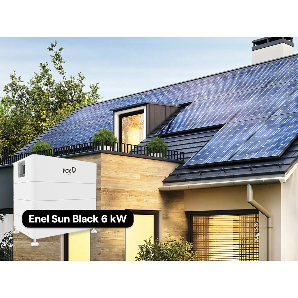 Impianto Fotovoltaico 6 kW con Accumulo 11,6 kWh - Black Edition