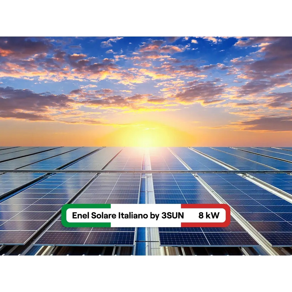 Pannelli Fotovoltaici Made in Italy 8 kWp - 3SUN COMPACT (Fox-Ess)