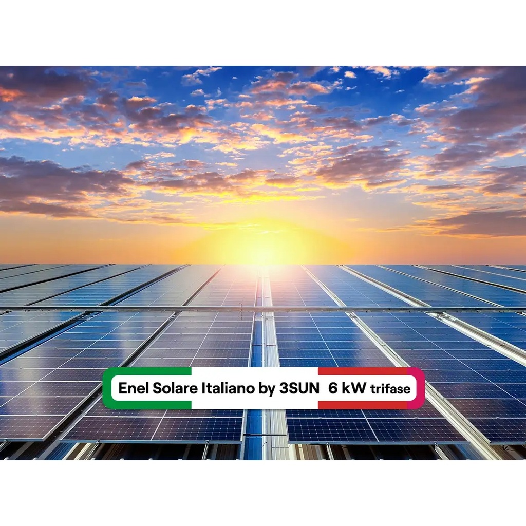 Pannelli Fotovoltaici Made in Italy 6 kWp Trifase - 3SUN COMPACT (Fox-Ess)
