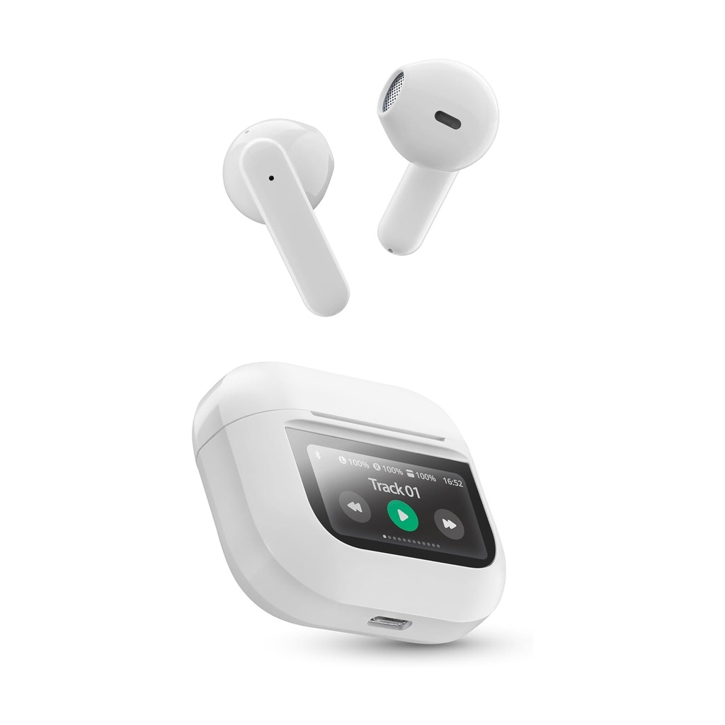 Cellularline MUSIC SOUND GROOVE Touch Display Wireless Earphones White
