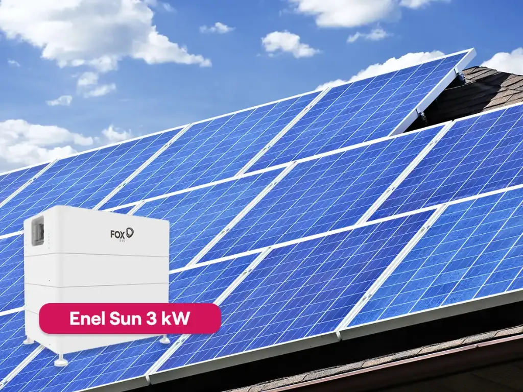 Fotovoltaico ENEL 3 kW e sistema di accumulo da 5,8 kWh SUN Edition INSTALLAZIONE CHIAVI IN MANO